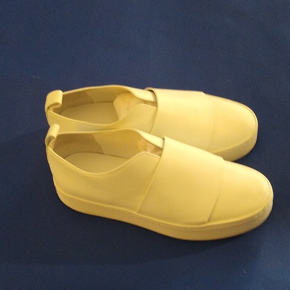 Vince Women's White  Leather Warren Platform Slip On Sneaker Comfort 6 - Picture 4 of 9